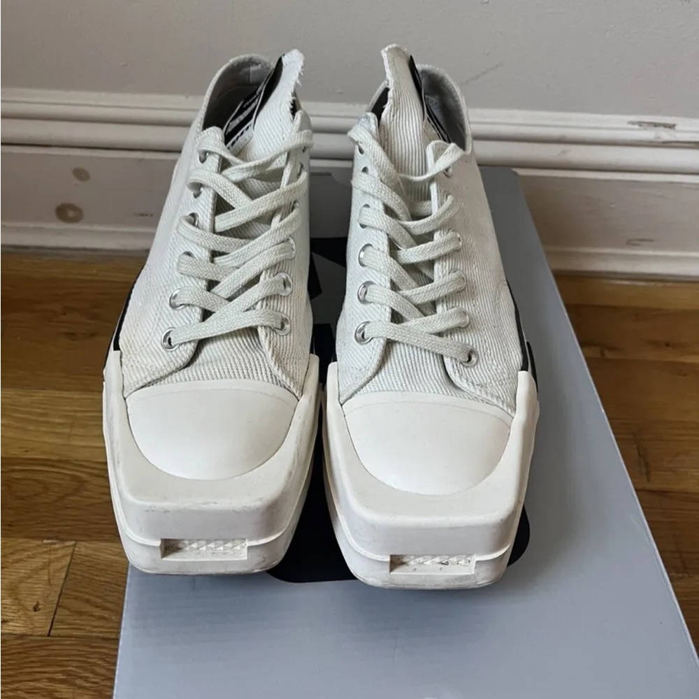 Size 8 - Rick Owens DRKSHDW x Converse TURBODRK White